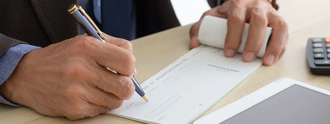 Cheque Book Printing in Surrey - Get High-Quality, Secure Cheques — example 1 from Fine Print Solution in Surrey