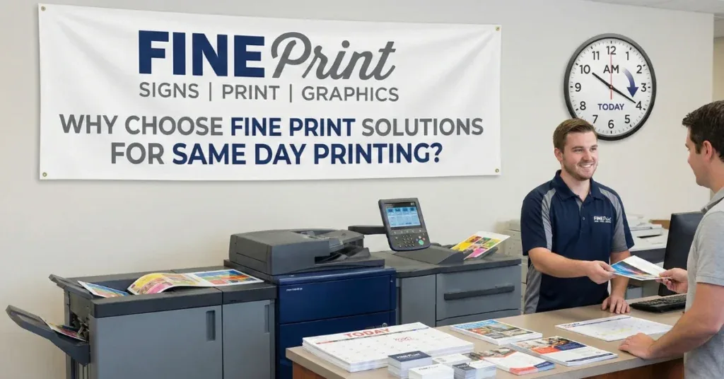 Same Day Printing Services in Surrey: Business Cards, Banners & More — example 6 from Fine Print Solution in Surrey