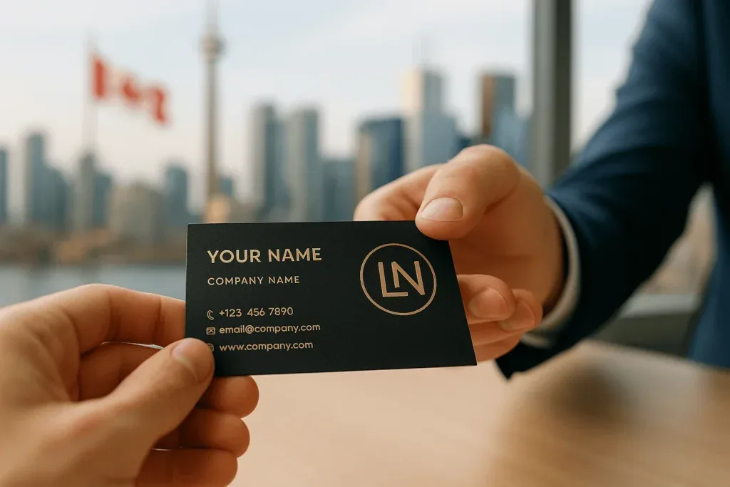 Surrey real estate agent business cards sample photo 2