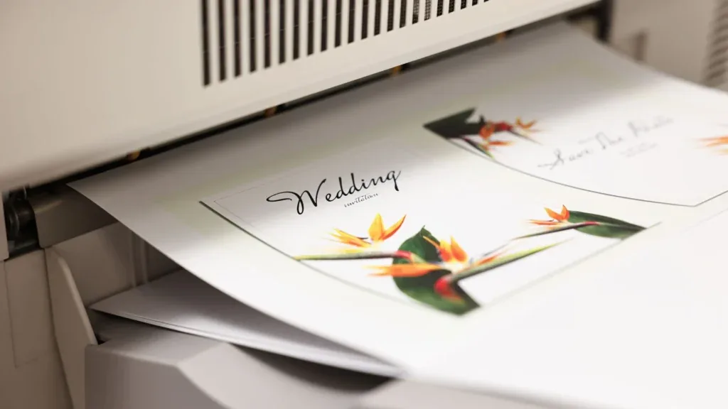 Best Wedding Card Printing Services in Surrey BC: print and signage detail 3