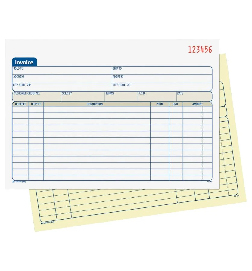 invoice book Printing