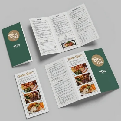 Menu Printing in Surrey