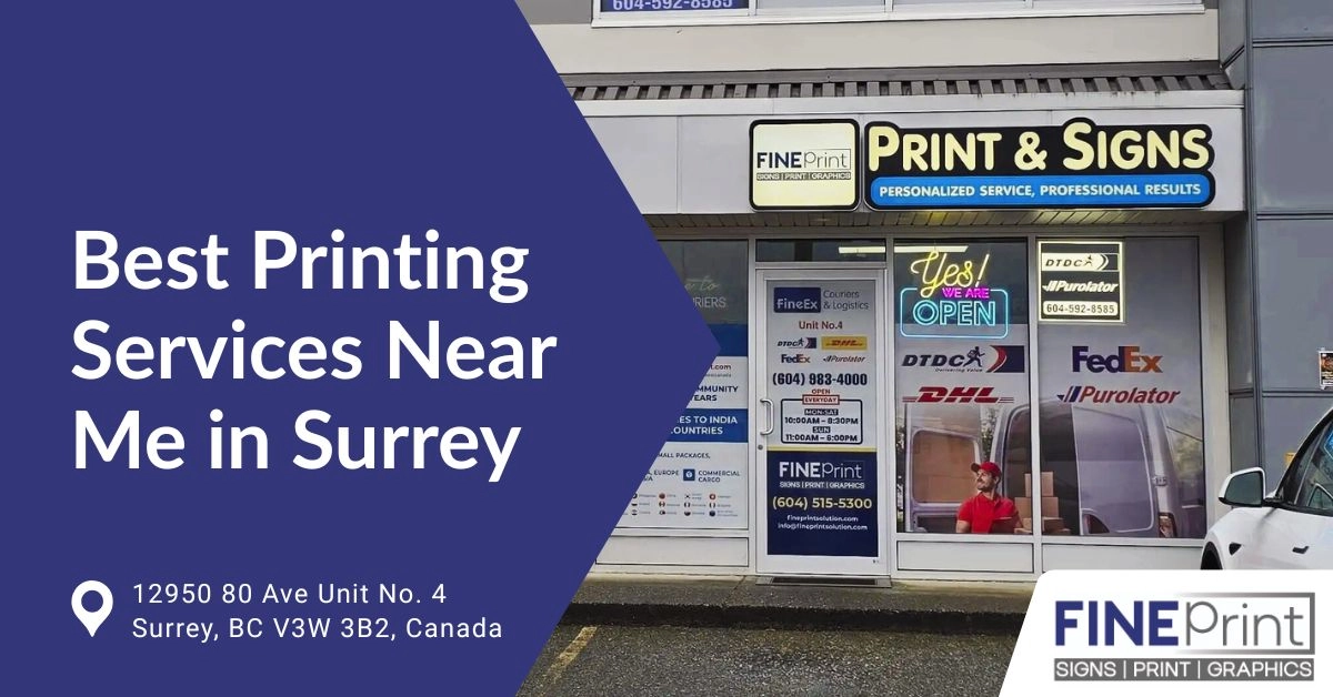 Best Printing Services Near Me in Surrey