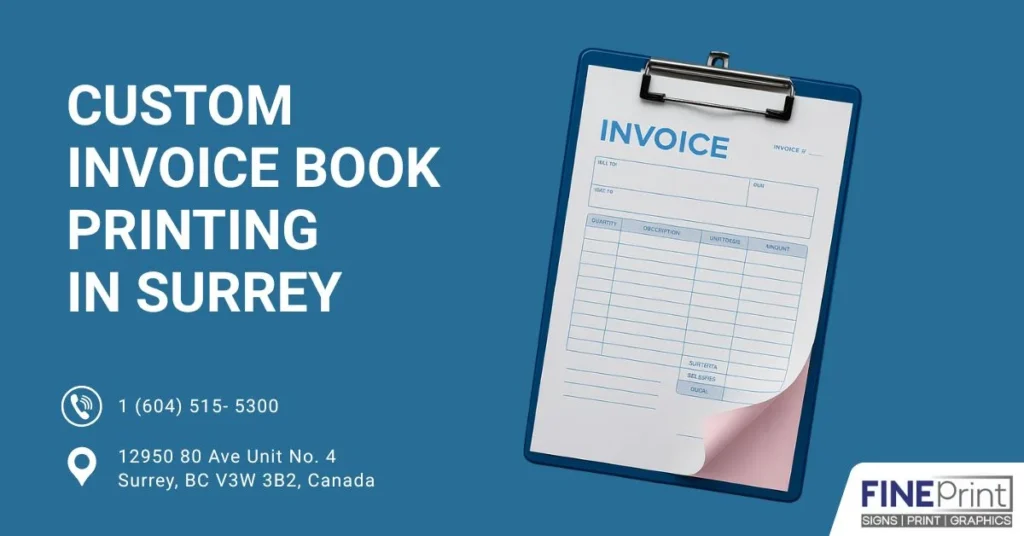 Custom Invoice Book Printing in Surrey