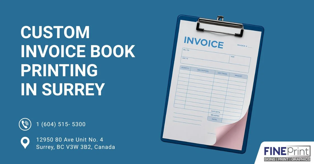 Custom Invoice Book Printing in Surrey