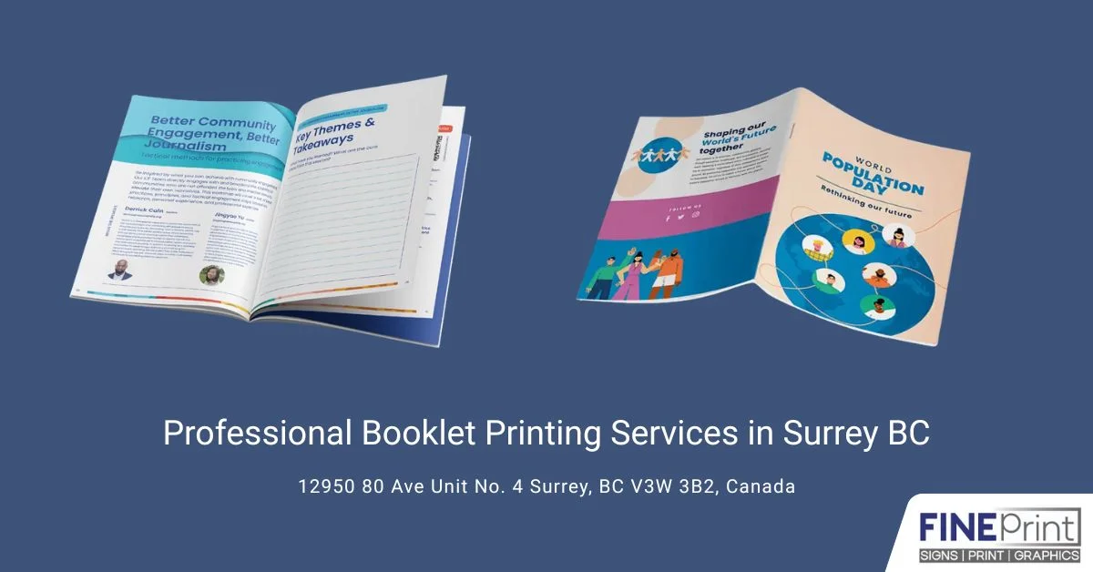 Professional Booklet Printing Services in Surrey BC