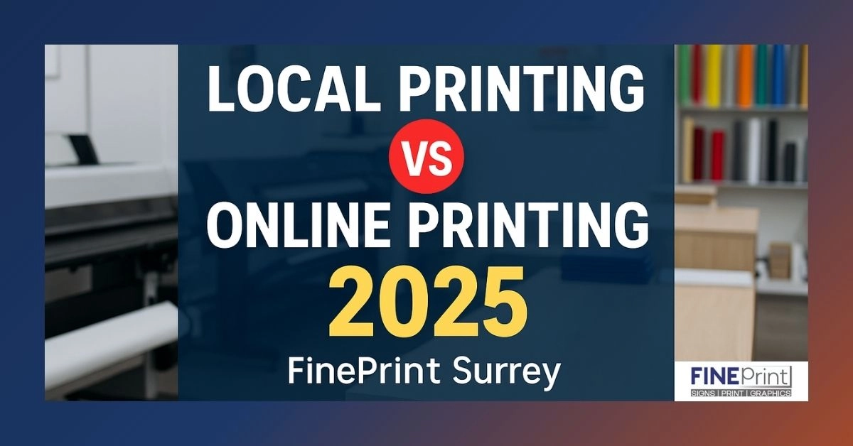 Why Local Printing Still Beats Online Printing in 2025