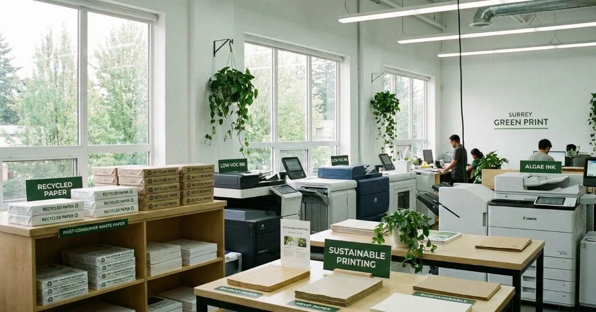 Eco Friendly Printing in 2026: A Practical Guide for Surrey Businesses