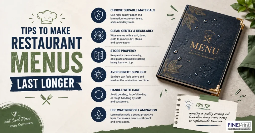 Restaurant Menu Printing Near Me