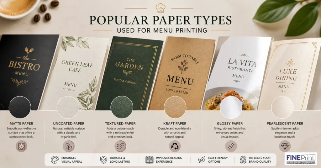 Restaurant Menu Printing Near Me