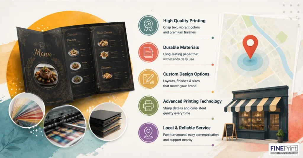 Restaurant Menu Printing Near Me