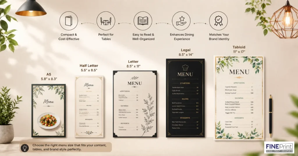 Restaurant Menu Printing Near Me