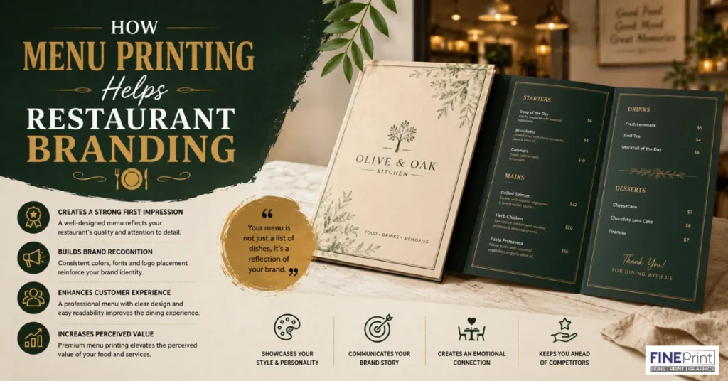 Restaurant Menu Printing Near Me
