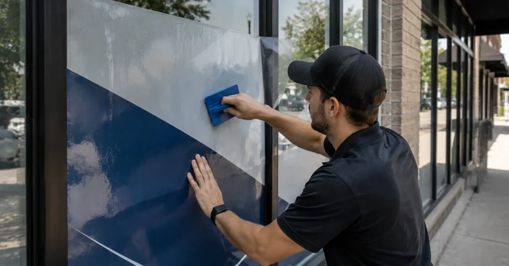 Window graphics for storefronts in Surrey